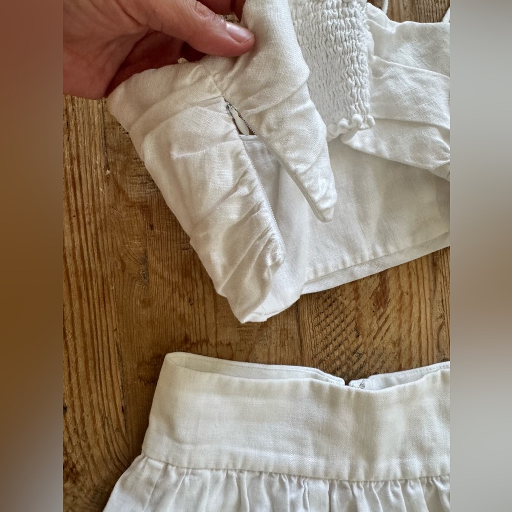 Reformation Louise Linen Two Piece Set 0 - Picture 7 of 13